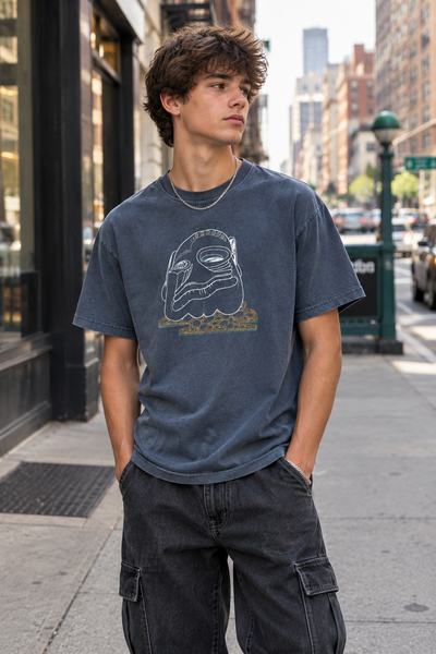 Olmecs On Acid Vintage Wash Cotton T-Shirt