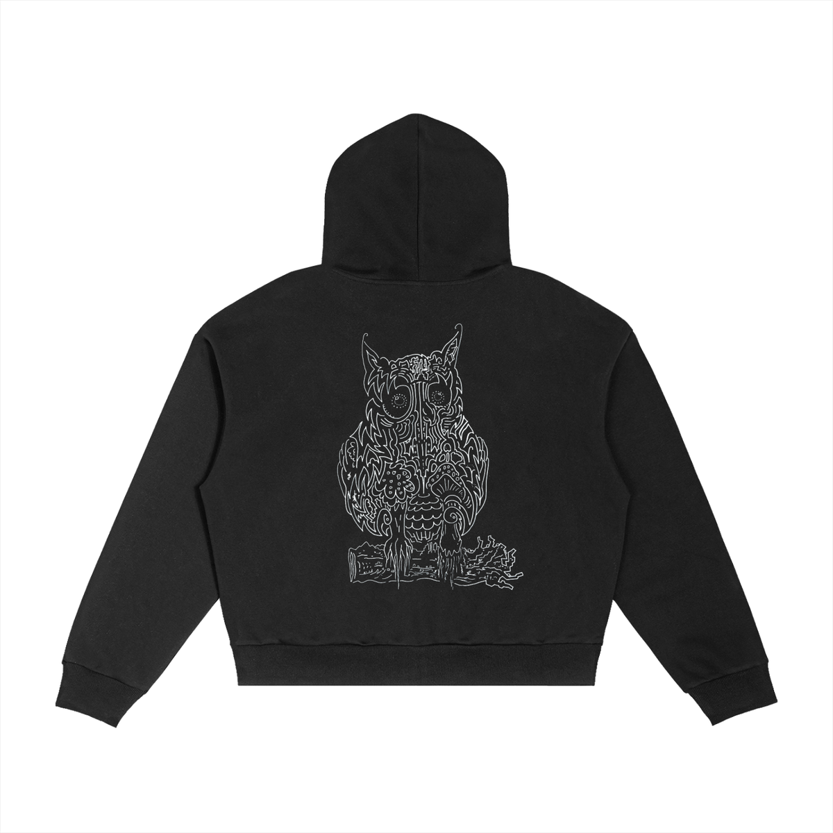 Centennial Owl Boxy Zip Hoodie