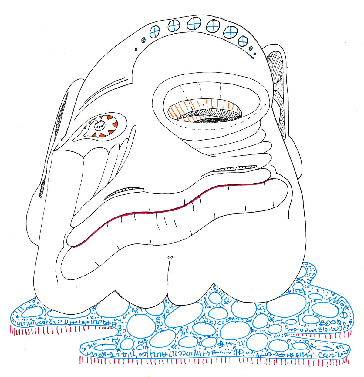 Olmecs On Acid Vintage Wash Cotton T-Shirt