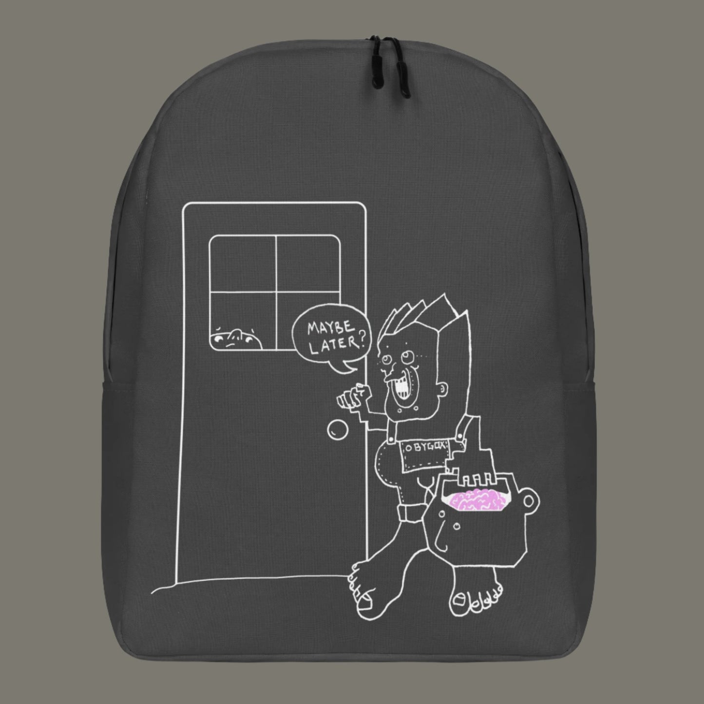 "Brain Donor" Minimalist Backpack