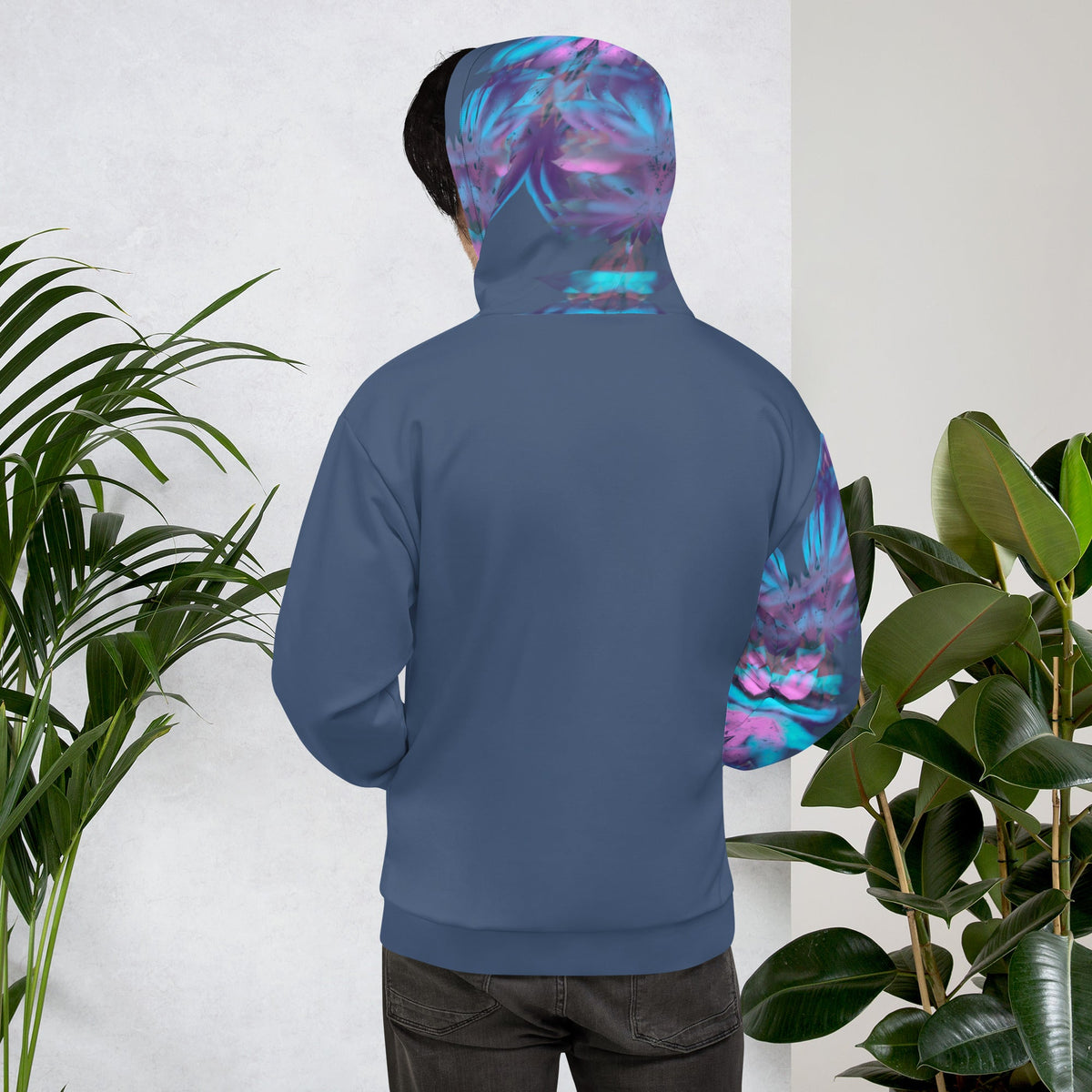 "Suspiro Ice" Hoodie by Ana Tohill — back view