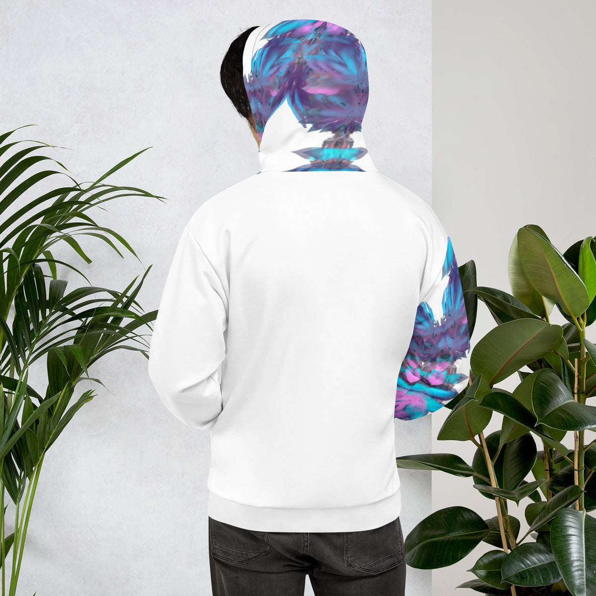 "Winter's Breath" Hoodie by Ana Tohill — back view