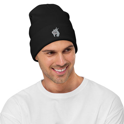 "Hans" Embroidered Beanie