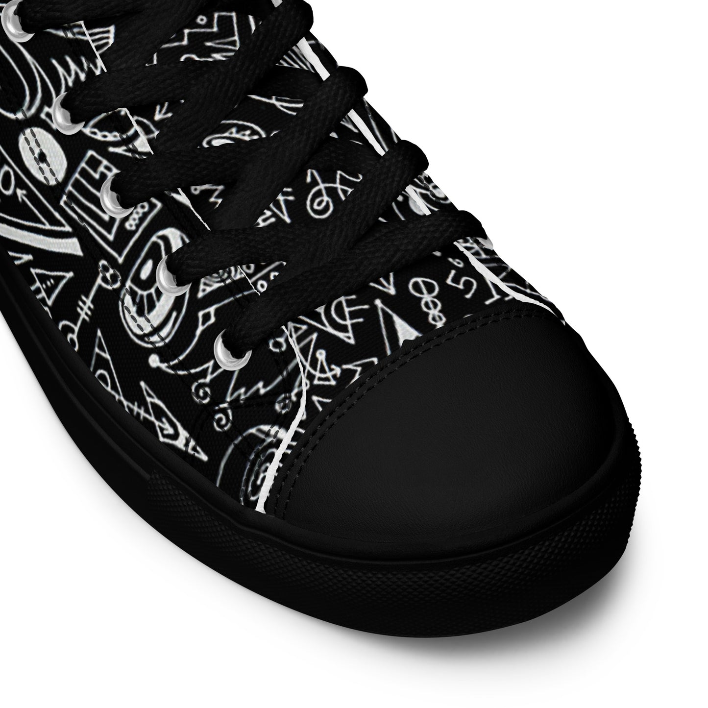 Men’s INVERTED "Dream Schematic #1" high top canvas shoes