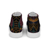 Women's INVERTED "Some Jazz Schematic" High Top Canvas Shoes by Brian Tohill — back view