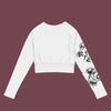 "Bloom" Recycled long-sleeve crop top
