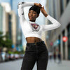 "Bloom" Recycled long-sleeve crop top