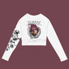 "Bloom" Recycled long-sleeve crop top