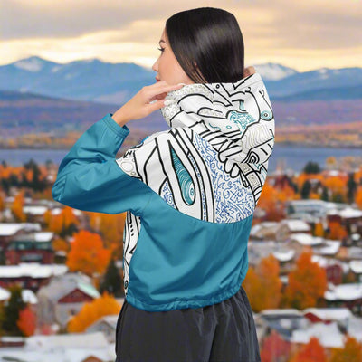 "Dog Walker" cropped windbreaker